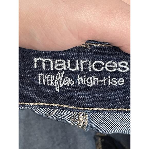 Maurices Jeans Womens 18W Short Blue Everflex High Rise Skinny Stretch Denim - Picture 9 of 12